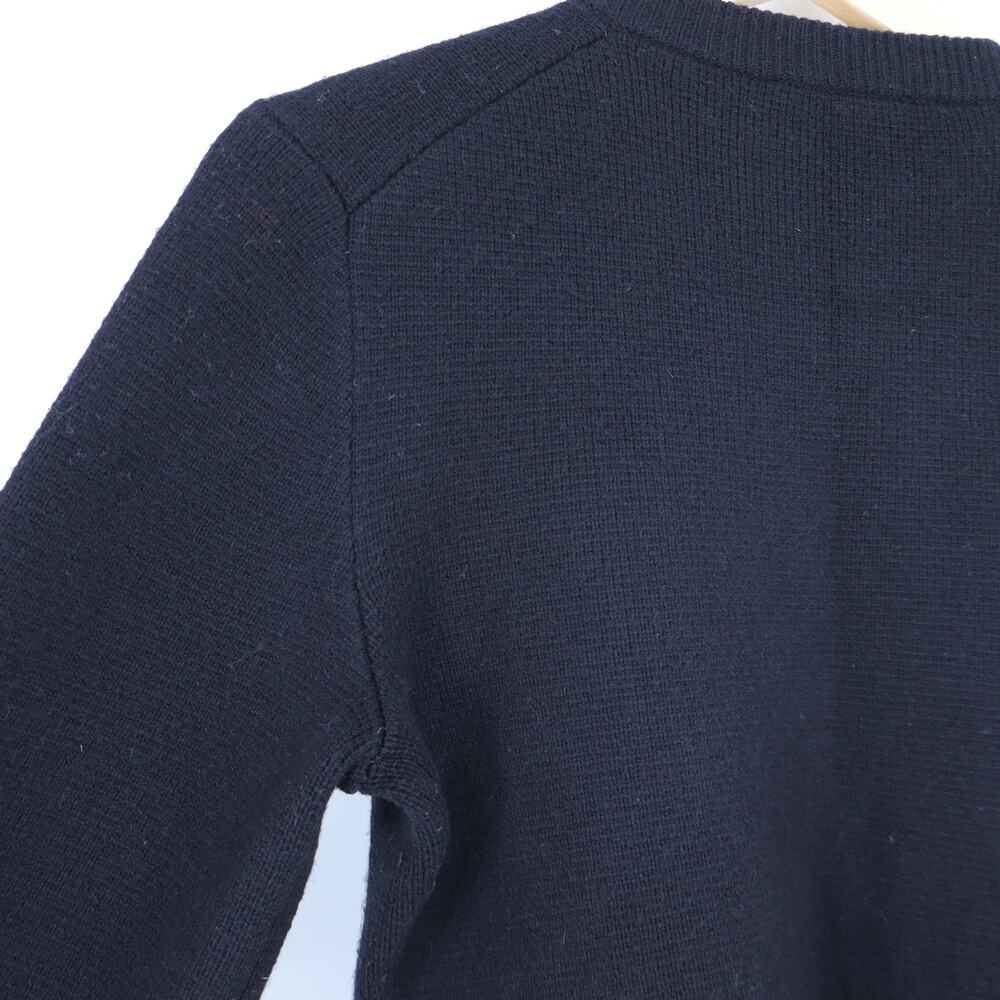 Jenni Kayne Cooper Cardigan Black Wool Cashmere Wide Long Sleeve Women's M - Picture 8 of 14